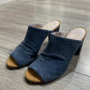Charlotte Stone Denim Heels
